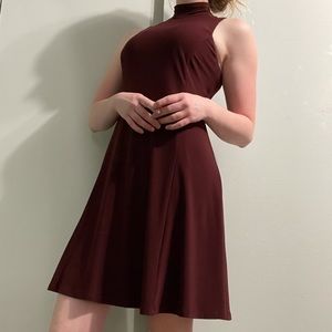 Ralph Lauren Burgundy A-line Dress